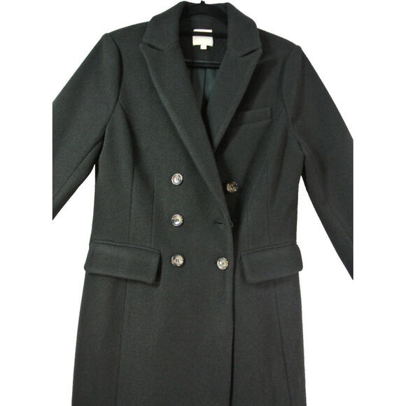 NEW, Favorite Daughter the Simon Double Breasted Longline Coat Black L #LD117 - Picture 7 of 12